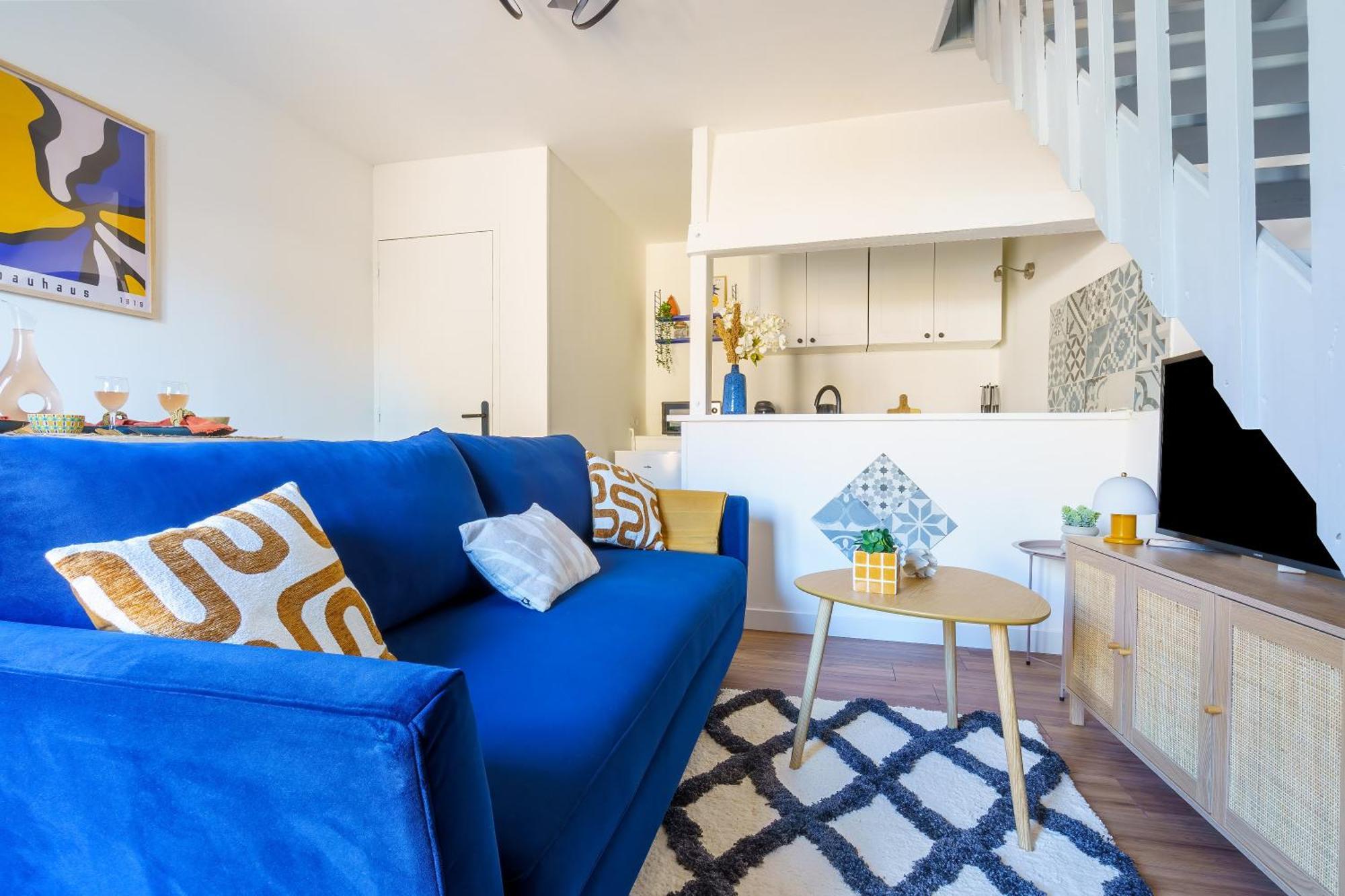 Maisonnette Bleu Horizon Avec Jardin - 2Min Gare - Serenito Homes Saint-Just-en-Chaussee Bagian luar foto