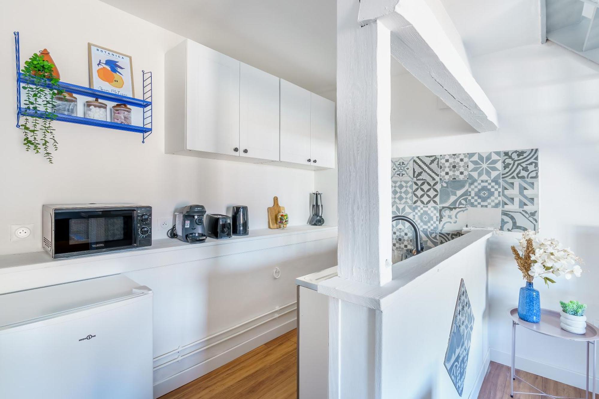 Maisonnette Bleu Horizon Avec Jardin - 2Min Gare - Serenito Homes Saint-Just-en-Chaussee Bagian luar foto