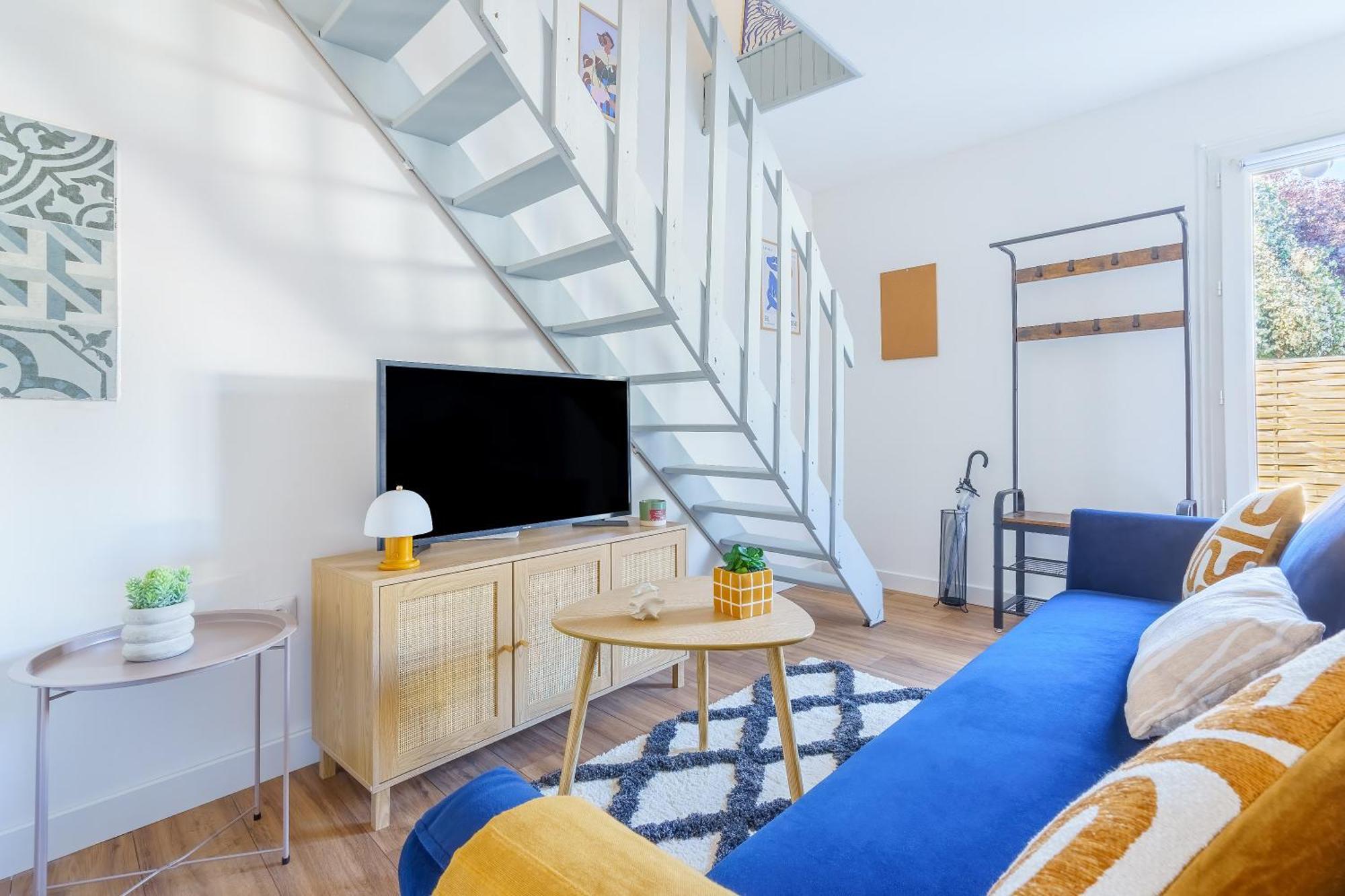 Maisonnette Bleu Horizon Avec Jardin - 2Min Gare - Serenito Homes Saint-Just-en-Chaussee Bagian luar foto